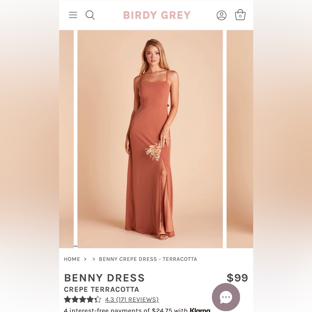 Birdy Grey Terracotta Crepe Benny Dress